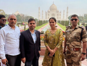 Sania Nehwal at Taj Mahal